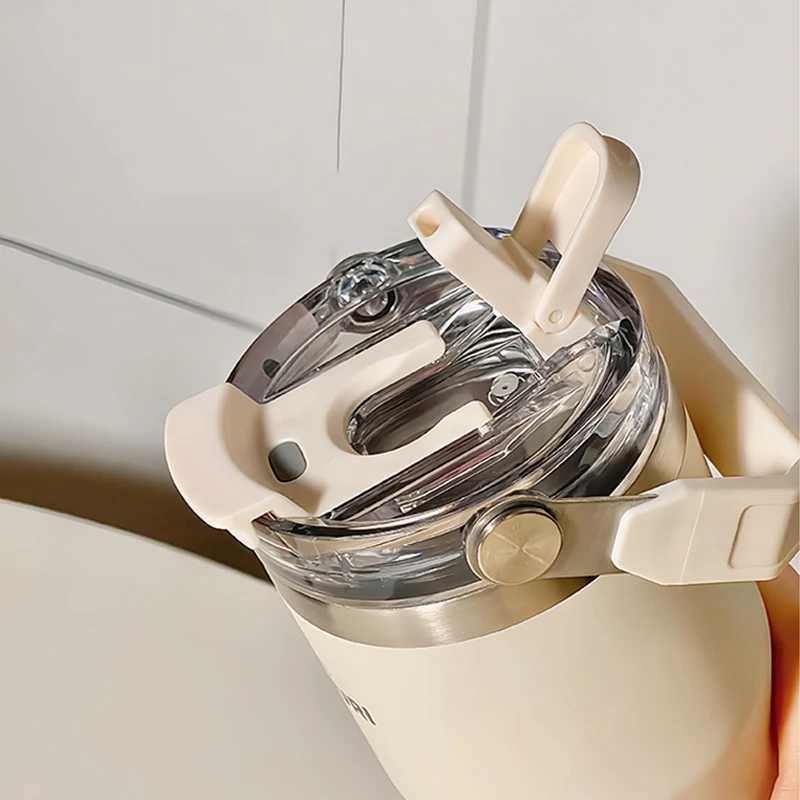 20oz Dual Beverage Hot Cup Large Capacity Vacuum Crazy Hot Bottle Bly Absorbent Cup Portable Car Coffee Y241211