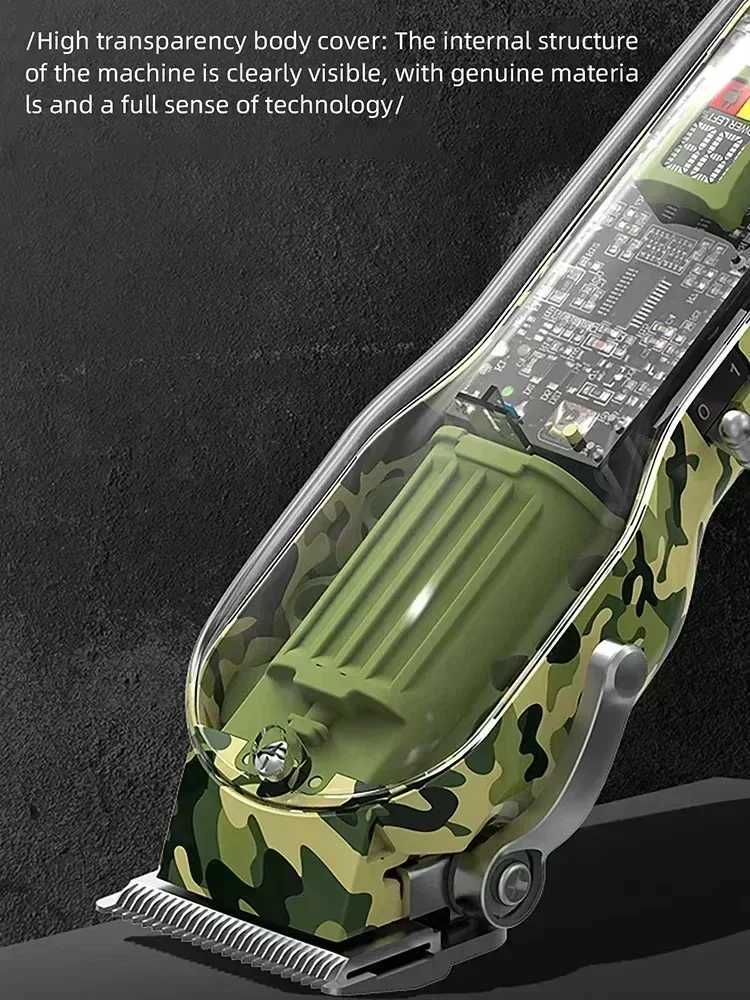 Kemei transparent body electric hair clipper kit KM-1928 KM-1926 rechargeable trimmer KM-TX7 waterproof mens shaver hair clipper W241212