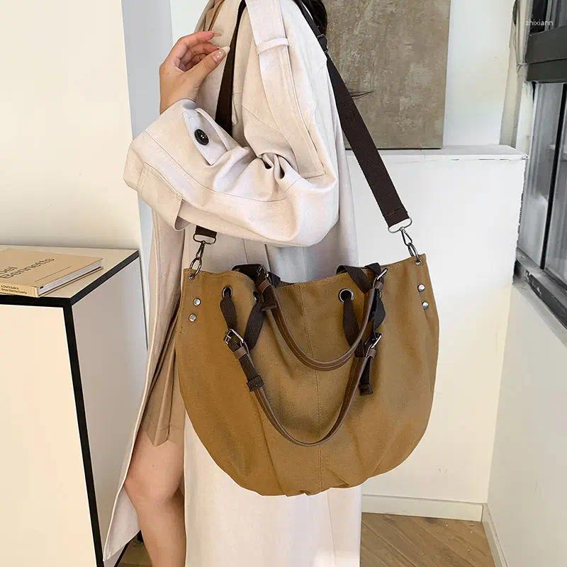 2025 NEW Waist Bags Retro Workwear Bag Trendy Brand Canvas Fashionable Large Capacity Multifunctional Crossbody zhanyishengli