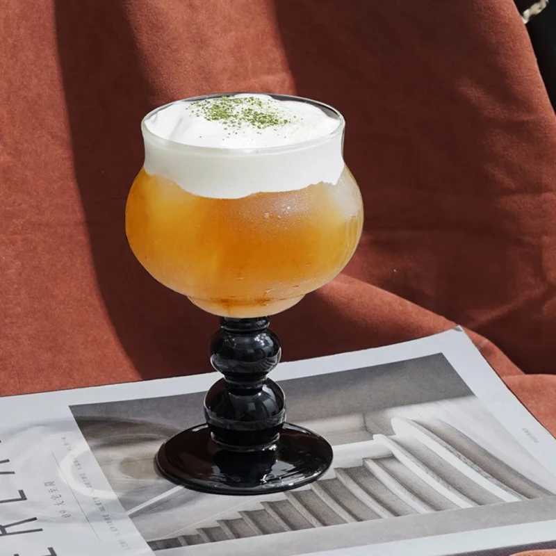 400ml transparent cup coffee cup high borosilicate tea GS milk chrysanthemum wine container heat-resistant beverage cup 13oz Y241211