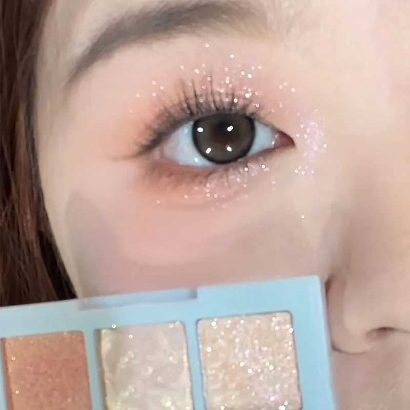 Snowflake Eyeshadow Palette Diamond Glitter Eye Shadow 9 Colors Polarization Flash Highlighter Brighten Eyeshadow Shiny MakeupW241212