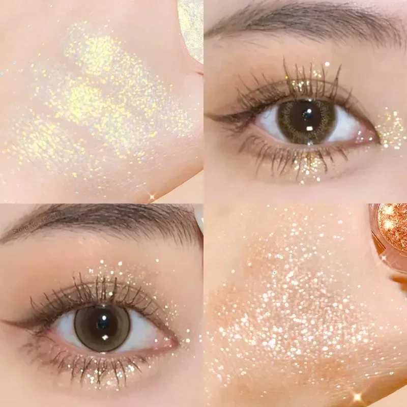 Monochrome shiny eye shadow less Highlight powder makeup diamond eye shadow palette bright shiny eye shadow cosmeticsW241212