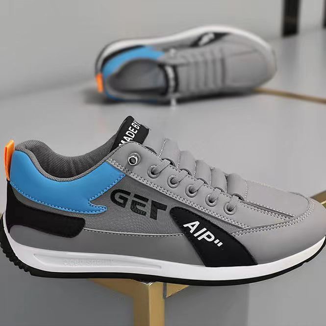 Casual Shoes Men Breathable Trendy Shoes Flat Heel Non-Slip Durable Tennis Training Sneakers