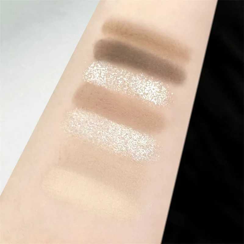 Smoke Pink Eyeshadow Palette Matte lescent 8 Colors Eye Shadow Cool Night Black Purple Brown Glitter Eyes Makeup CosmeticsW241212