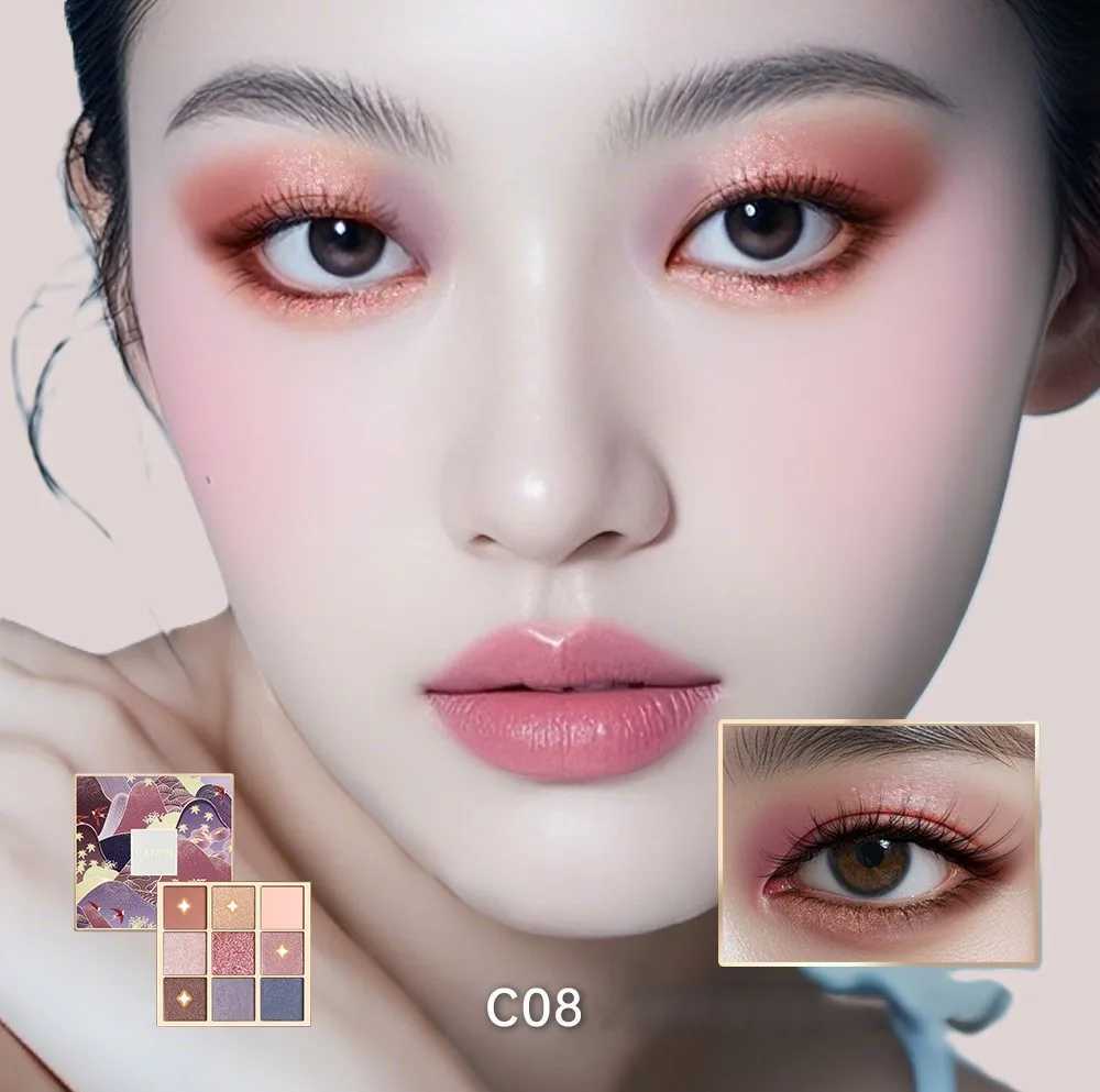 CATKIN eye shadow palette makeup matte shimmer 9 colors high pigment cream texture natural bronze neutralW241212