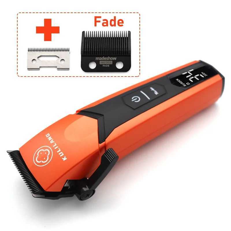 Professional Electric Hair Clipper KULILANG R77F New Color 7200RPM Hair Trimmer Gradient Fade Blade Barber Hair Cutting Machine W241212