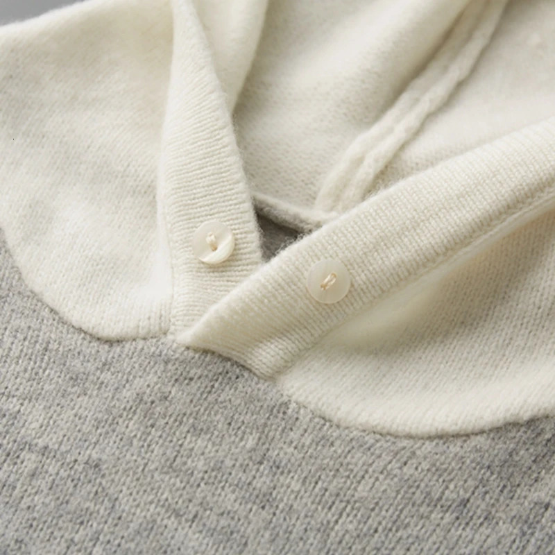 DjzDsm Mens 100 Pure Cashmere Top Hoodie Thickened Comfortable Casual Sweater 2024 AutumnWinter Collection 241206