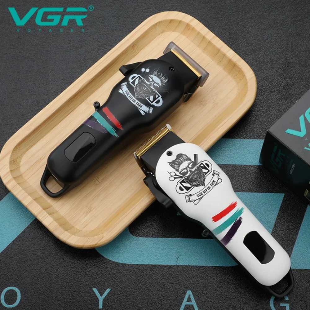 VGR Hair Clipper Electric Hair Cutting Machine Professional Barber Cordless Hair Trimmer Digital Display Clipper for Men V-699 W241212