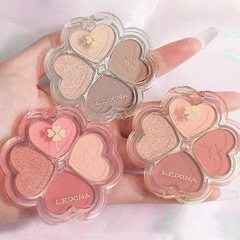 4-color eye shadow palette makeup glass eye shadow palette eye makeup shining Korean art eye shadow makeup paletteW241212