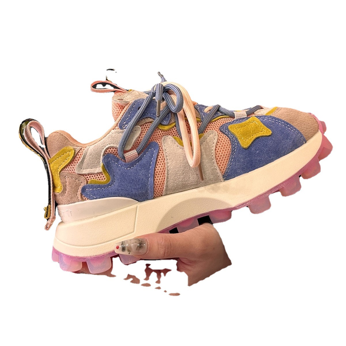 Hong Kong style fashion daddy 2025 spring NEW hot new hot ins student casual heightening sports shoes female Size 35-40