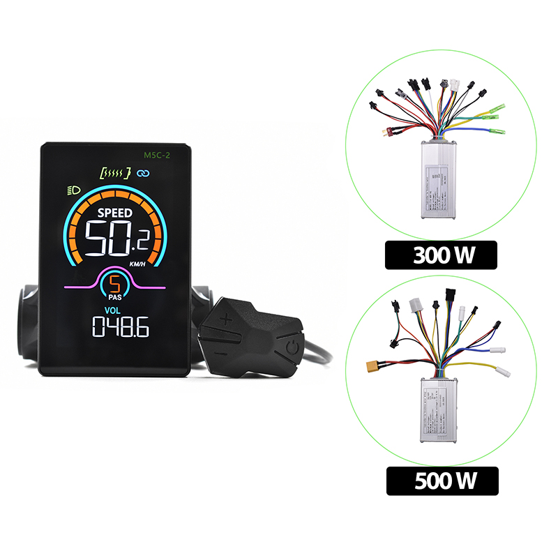 M5C-2 Bluetooth Display for Electric Bikes and Scooters - Compact Cycling Computer with Real-Time Data Tracking