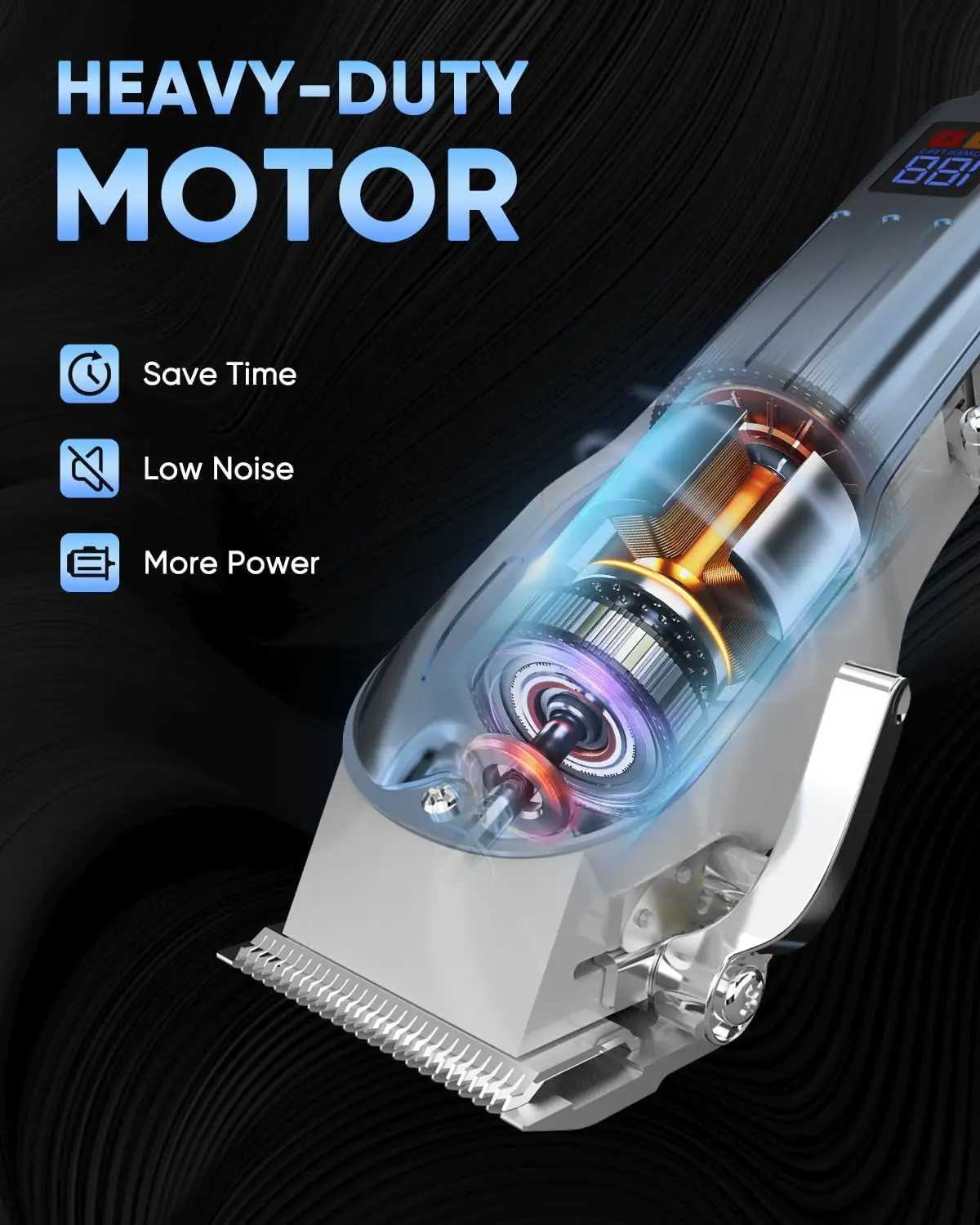 SEJOY Professional Hair Clippers for Men Cordless Clippers and Trimmers Grooming Set Haircut Machine for Family W241212