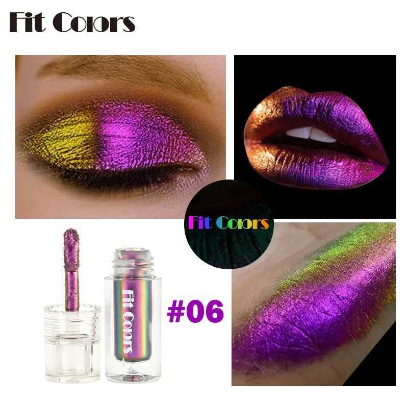 Chameleon liquid eye shadow durable multi-color two-color eye shadow pigment aurora eye shadow flash makeup party cosmeticsW241212