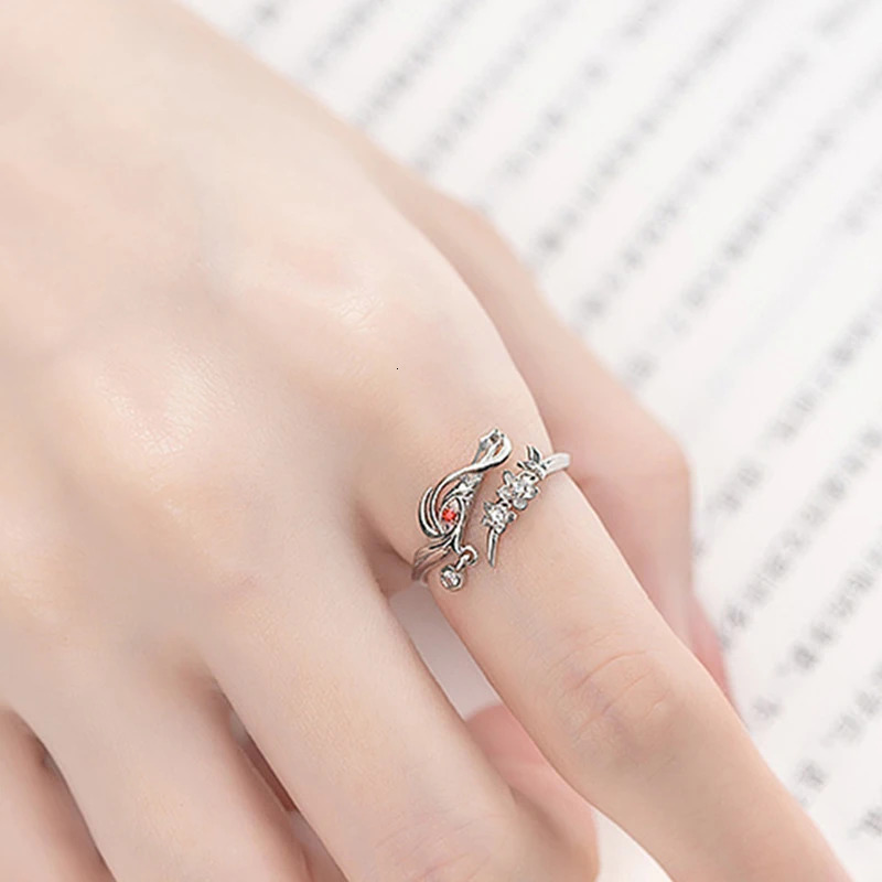 Tianguan Cifu Ring Heaven Official Blessing Huacheng Xielian Adjustable Neutral Couple Jewelry Accessories Gift 241210