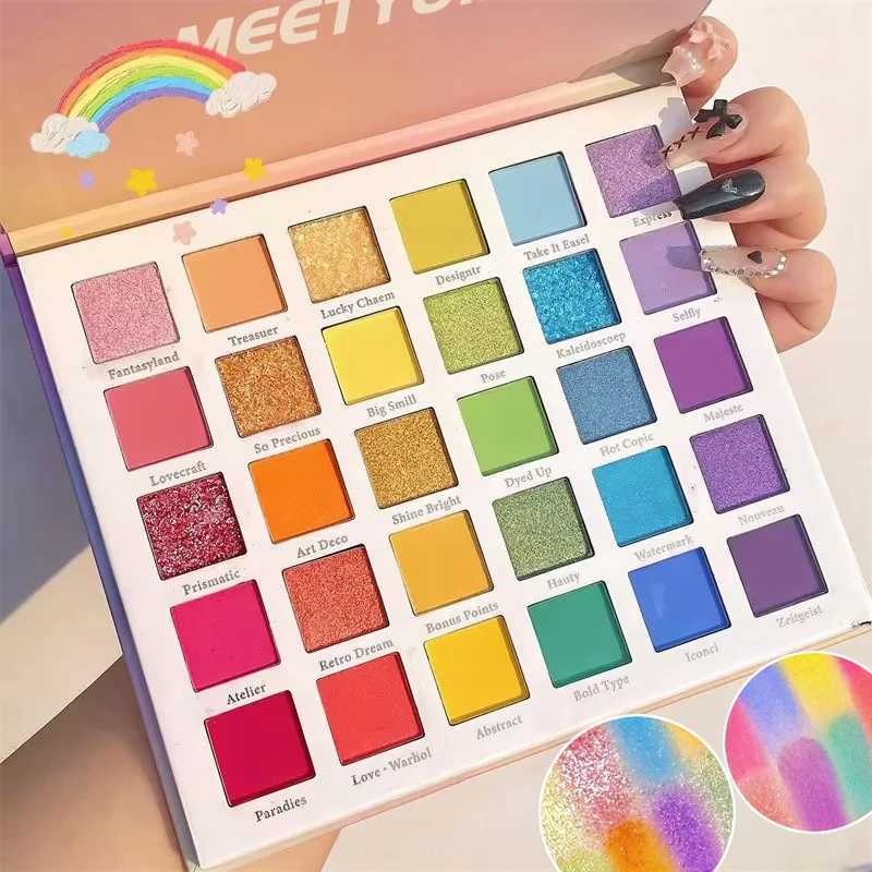 30 color dreamy rainbow eye shadow palette practical makeup eye shadow safe light eye shadow palette ldren stage makeupW241212