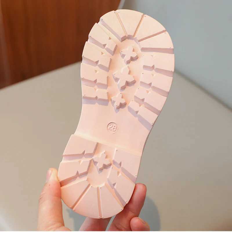 Boots 2024 Spring Autumn Winter Ankle Light Girl Platform Shoes Burgundy Beige Black Boys Short Super Cozy H241212R4HO