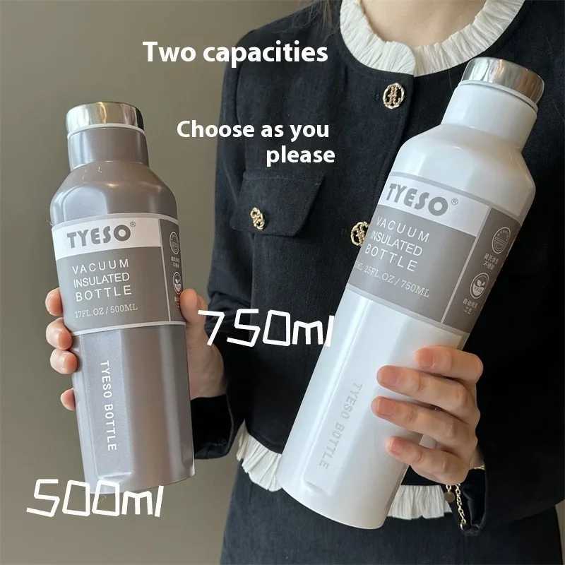 Fashionable square beer bottle Insulated Travel g portable creative water bottle large capacity car cup Y241211