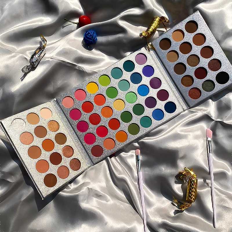 65 color eye shadow palette makeup high pigment eye makeup tools holiday cosmetics matte shiny finishW241212