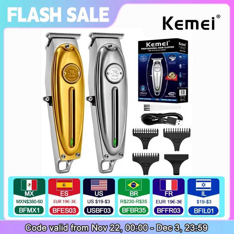 Kemei KM-1949 Pro Electric Hair Clipper Full Metal Professional Hair Clipper Mens Beard Clipper W241212