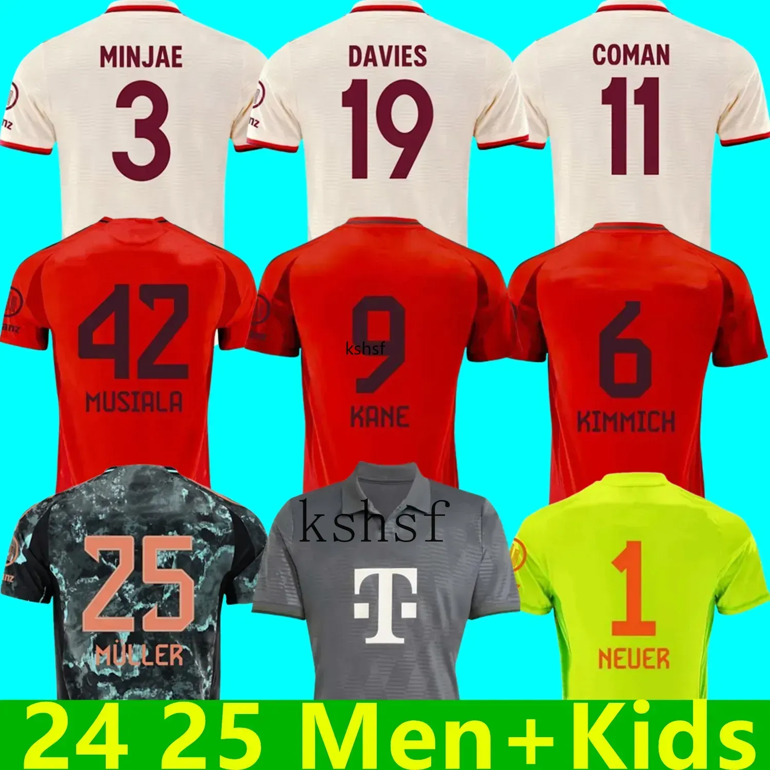 3Xl 4Xl, Kane 24 25Bayerns Monaco Di Calcio Monaia Musiala De Ligt Player Kits Kits Sane Hernandez Oktoberfest Gnabry Ito Muller Davies Shirt-image