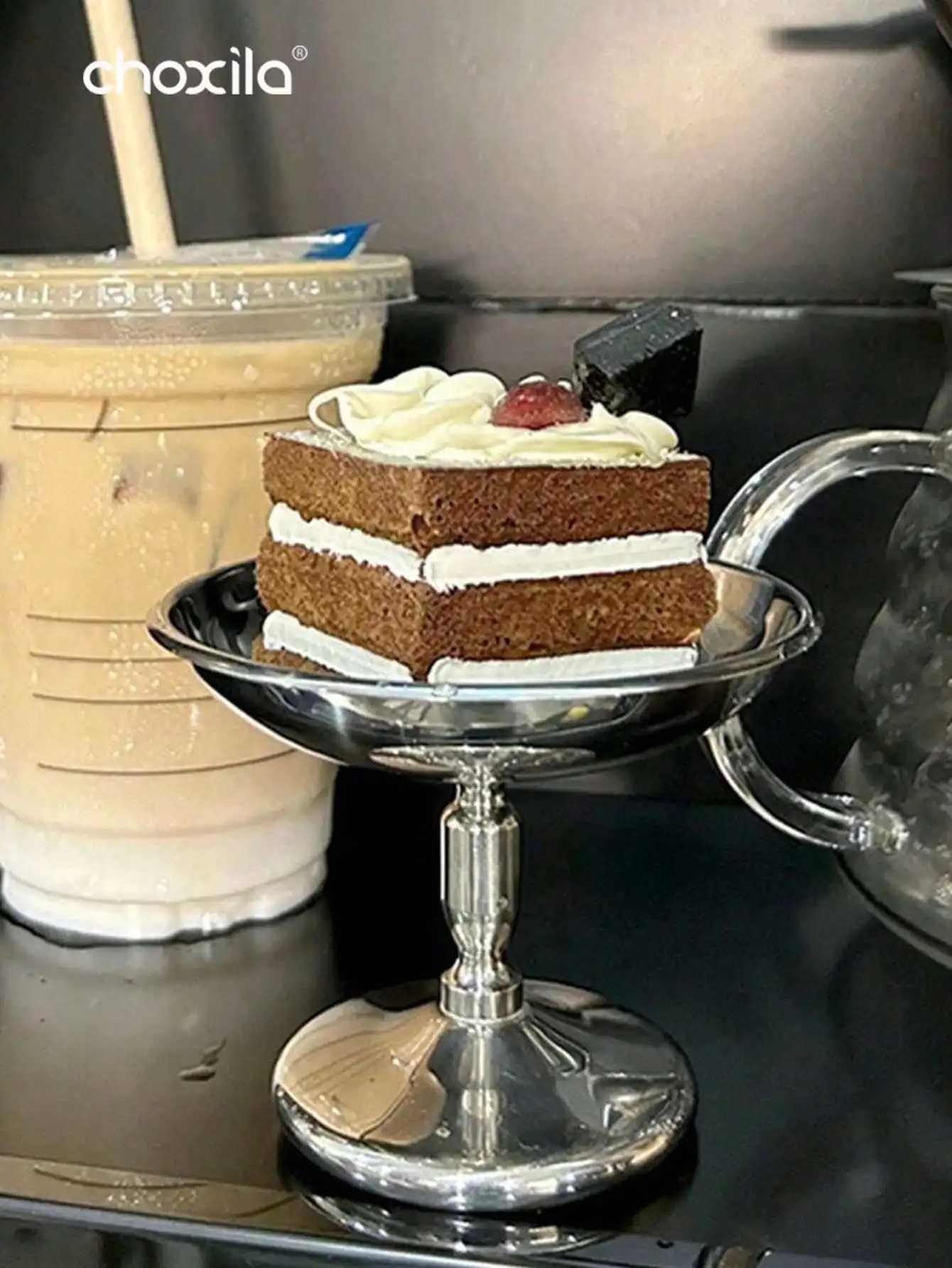 1 stainless steel cup high bowl afternoon tea pudding dessert cup cute candle holder Y241211