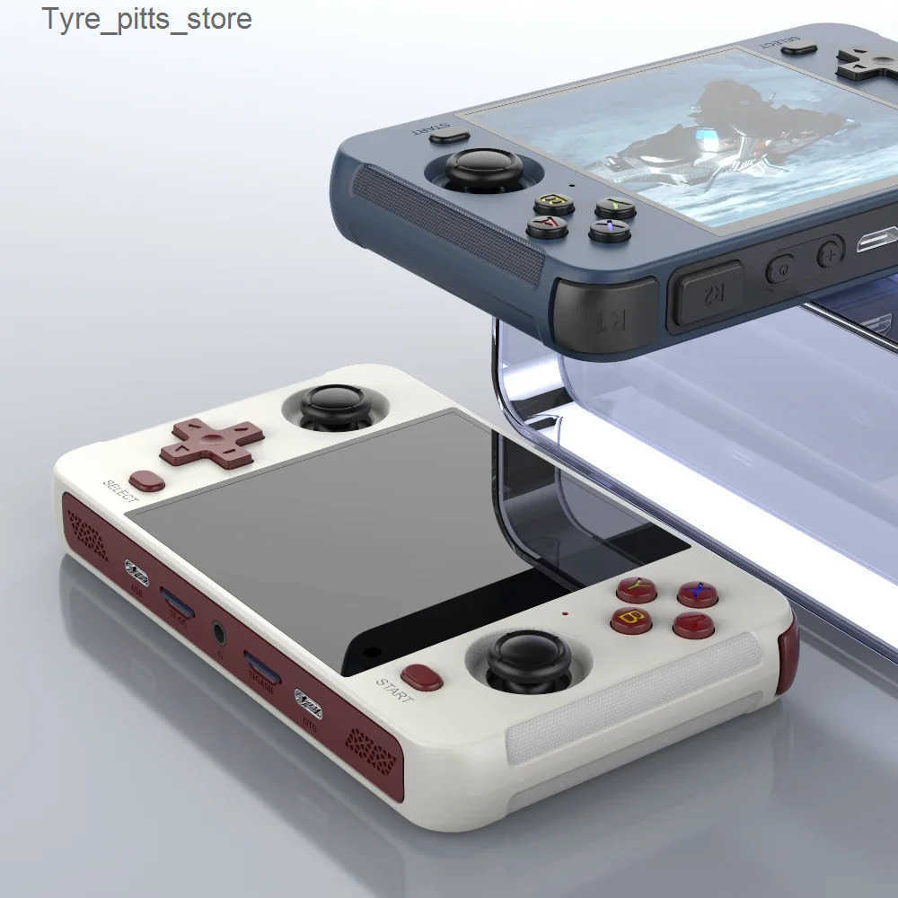 Portable Game Players BOYHOM R40S Retro Handheld Game Console Linux System 720*720 4 Inch I Screen built in WIFI RK3566 Portable Pocket Video Player L