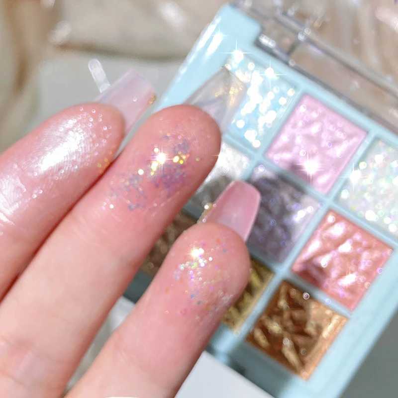 Dream Girl Eyeshadow Palette 9 Colors Snowflake Shimmer Matte Highlights Cool Tone Eye Shadow Korean Make-up Women CosmeticW241212