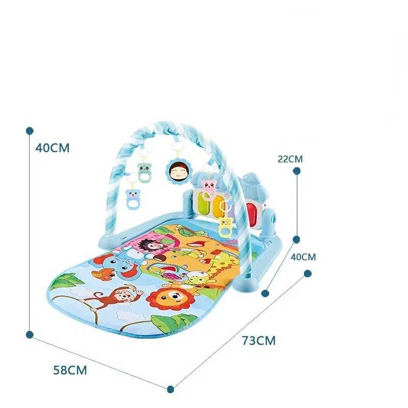 Baby Gym Tapis Puzzle Mat Education Stand Toy Baby Music Game Mat with Piano Keyboard Baby Fitness Carpet Children Baby Gift W241211