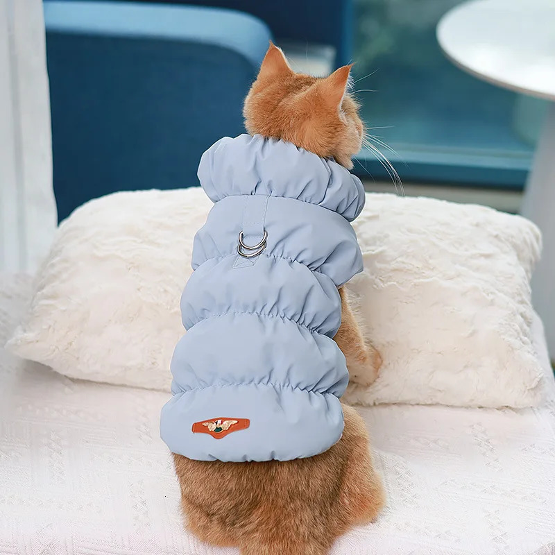 Soft Warm Dog Clothes Winter Padded Puppy Cat Coat Jacket For Small Medium Dogs Chihuahua French Bulldog Poodle Vest Pet Outfit 241212
