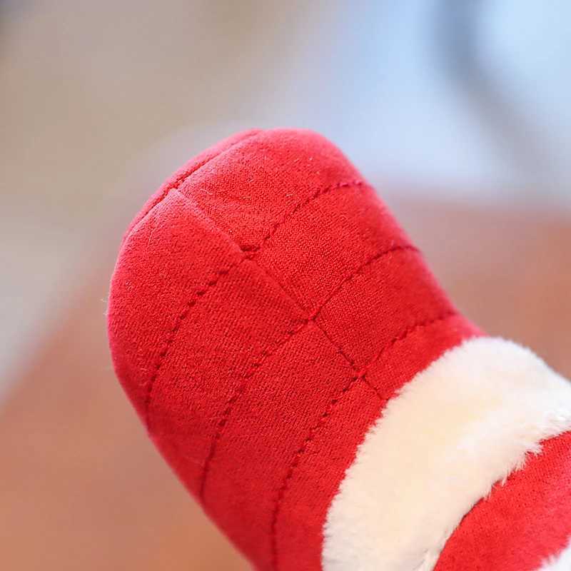 Boots Christmas Warm Soft Shoes Baby Toddler First Walkers Winter Boy Girl Xmas Cosplay Cute Cartoon Kids Animal H241212MCBS