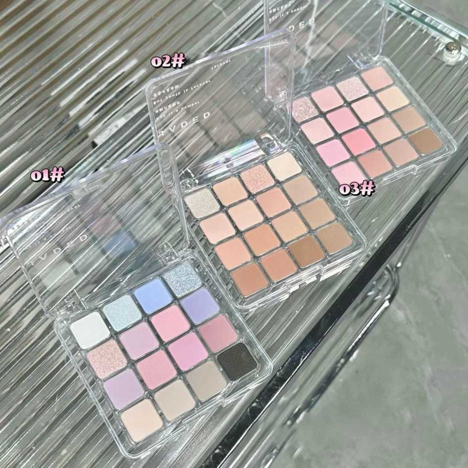 16 color eye shadow palette matte low saturation waterproof glitter pink eye shadow durable eye shadow korean cosmetics newW241212