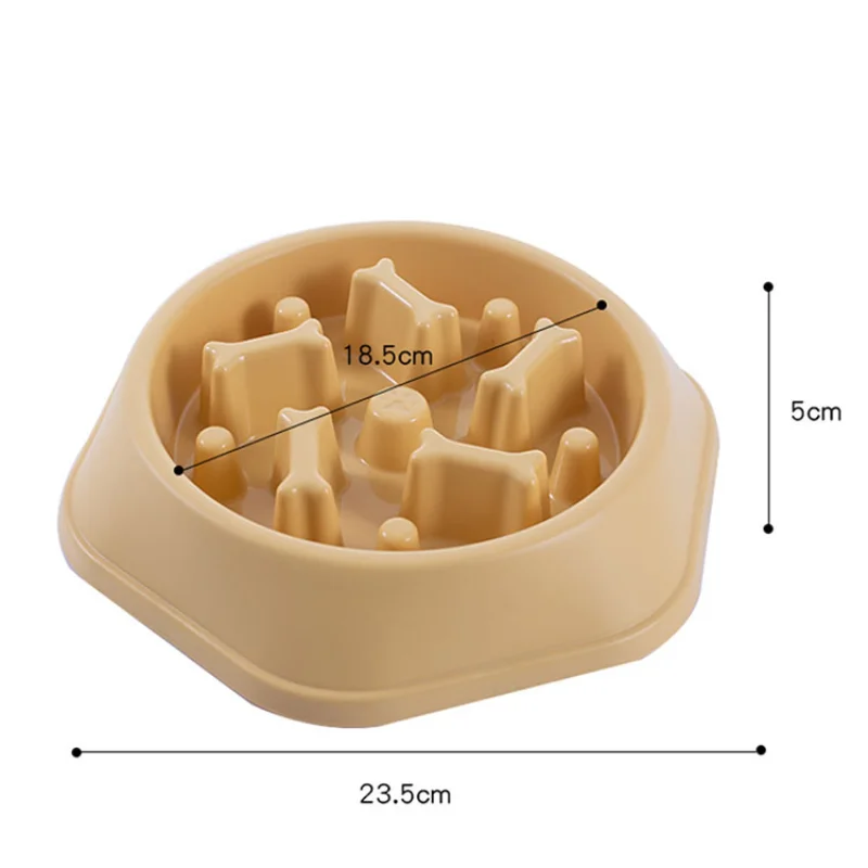free shipping Wholesale Anti Chocking Slower Feeder Dog High Quality PP Anxiety Pet Food Feeding Bowl