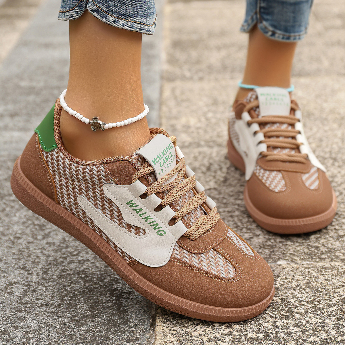 New German women's plus size training shoes 2025 new casual shoes lightweight thick soled designer sports board shoes trendy casual shoes