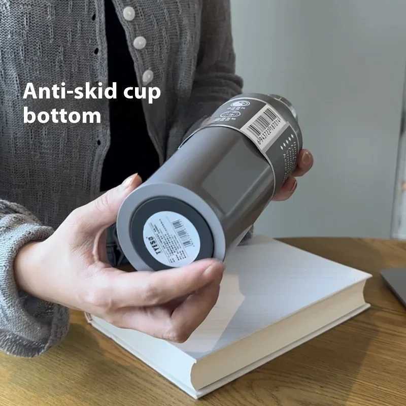 Fashionable square beer bottle Insulated Travel g portable creative water bottle large capacity car cup Y241211