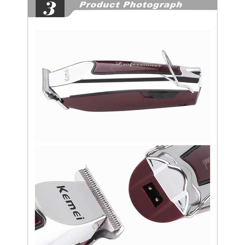 Kemei Cordless Professional Barber Male Barber Electric Barber Machine Lithium Battery W241212