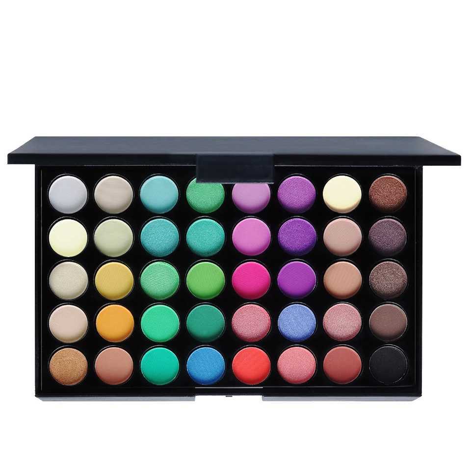 POPFEEL 40 color eye shadow palette durable simple makeup brown eye shadow palette pink eye shadow paletteW241212