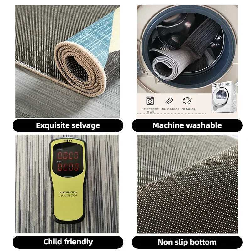European Luxury Carpets for Living Room 200x300 Decoration Home Large Area Rugs Bedroom Decor Lounge Rug Washable Floor MatsXJ241211