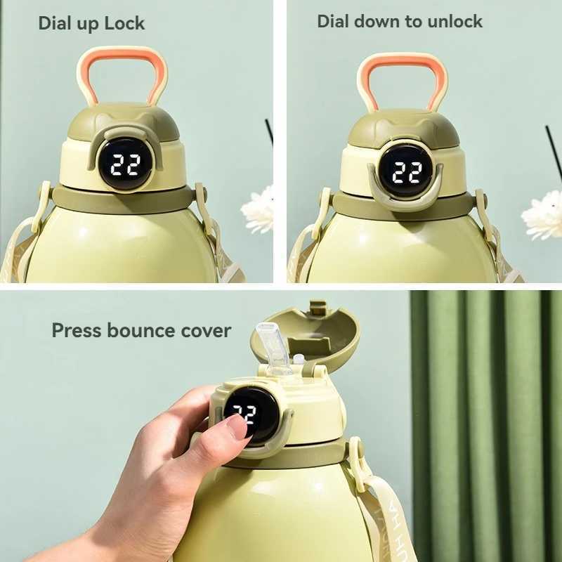 700ML large capacity 316 stainless steel vacuum cleaner cup solid color portable leak proof sports water bottle Y241211