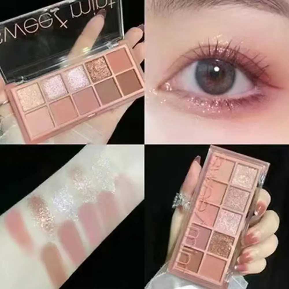 SWEET MINTSW010 Color Palette 10 Color Eyeshadow Development All-in-one Long Lasting Touch up Face MakeupW241212