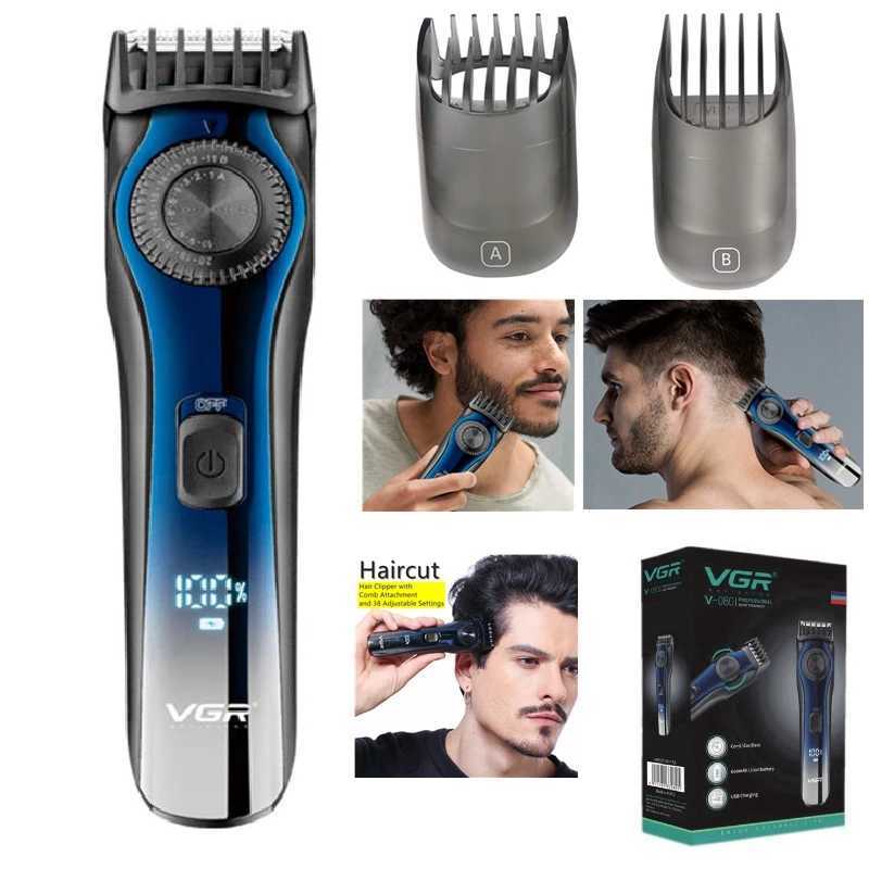 VGR wiring harness/cordless 1-20mm adjustable beard trimmer suitable for mens beauty edge charging electric hair clippers 38 sets W241212