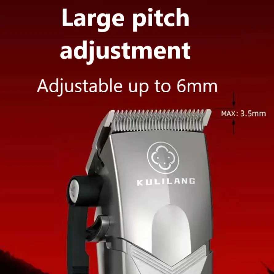 Professional hair clipper LCD hair clipper mens hair salon strong precision processing beard hair clipper Kulilang R55 R66 R11 W241212