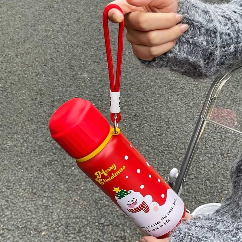1 new Christmas dog stainless steel crazy cup for students to drink directly at school 550ml suitable for outdoor travel Christmas gift Y241211
