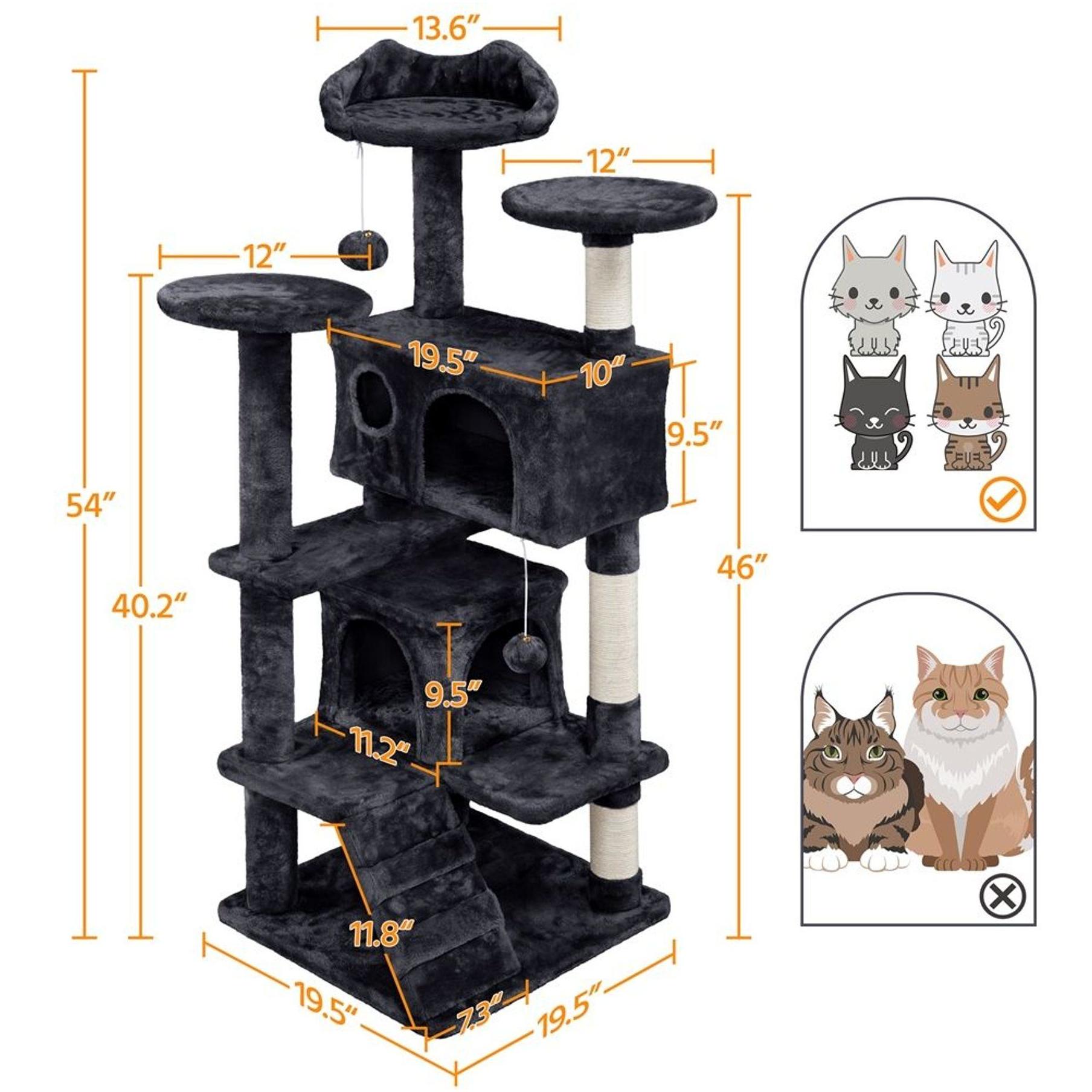Cat Condo Yaheetech Scratching Tree Drop Delivery Pet Supplies Furniture Scratchers Otdah