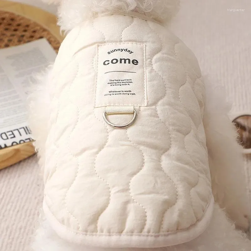 Dog Apparel Winter Jacket Pet Costume Chihuahua Bichon Vest Puppy Clothing Cotton Cardigan Coat Fleece Cat Warm Clothes HF27