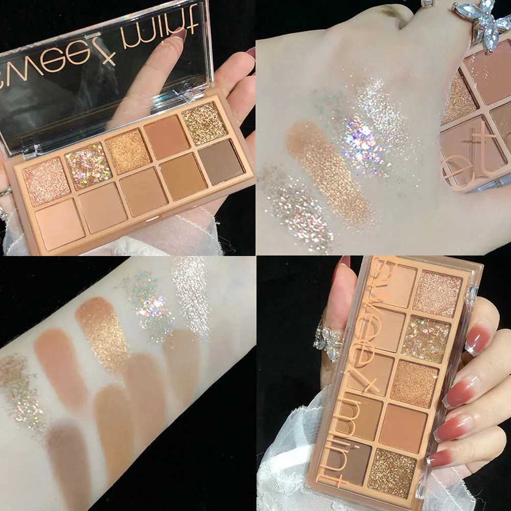 SWEET MINTSW010 Color Palette 10 Color Eyeshadow Development All-in-one Long Lasting Touch up Face MakeupW241212