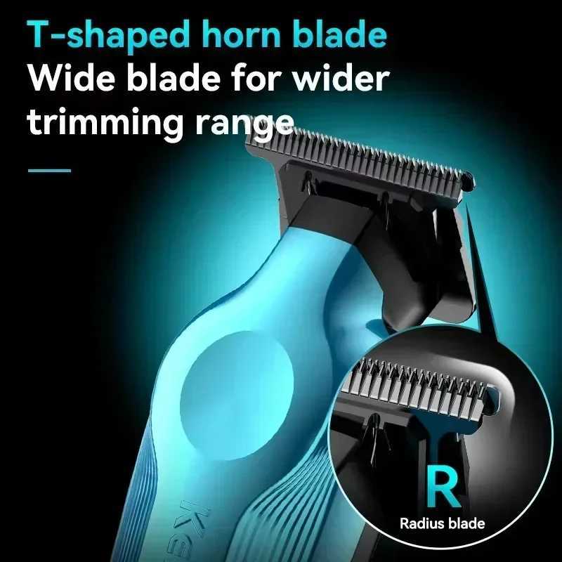 Kemei KM-1858 9000RPM 10W Hair Clipper KM-264 Rechargeable Electric Trimmer Original KM-T95 Shaver for Men Barber Clippers Kit W241212