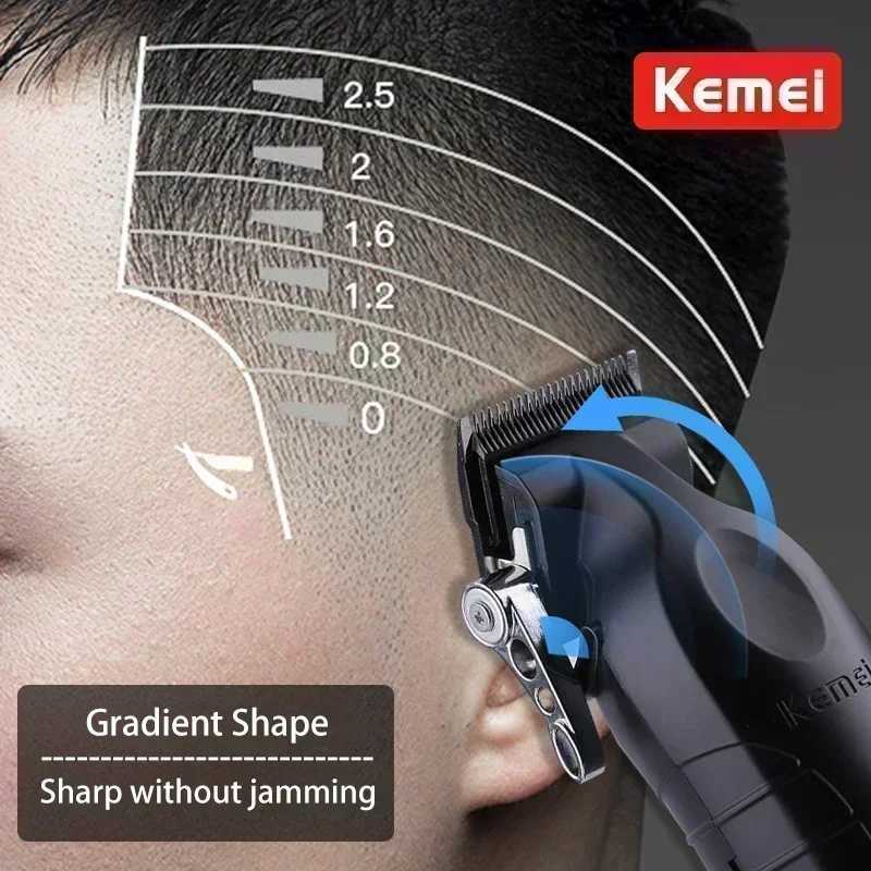 Kemei Hair Clipper Kit KM-2296 KM-2299 KM-1102 Mens Electric Shaver Hair Clipper Professional Hair Clipper W241212