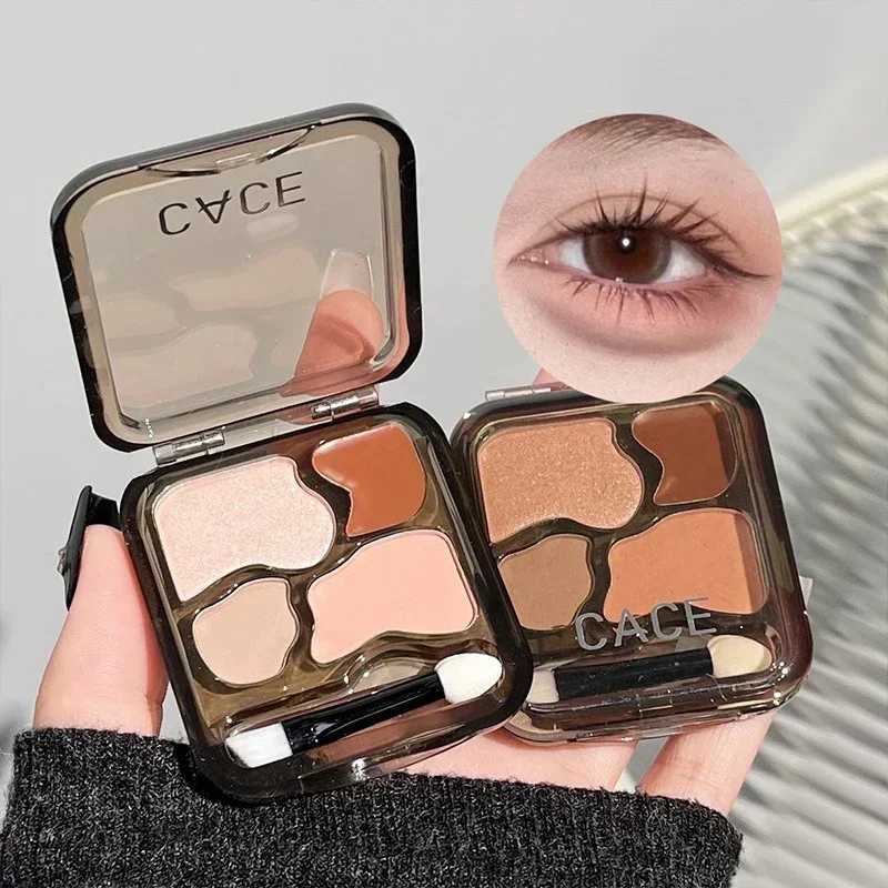 4-Color Matte Eyeshadow Palette Highlighter Multipurpose Nude Earthy Shiny Eyeliner B Palette Pigments Shimmer Eyes MakeupW241212