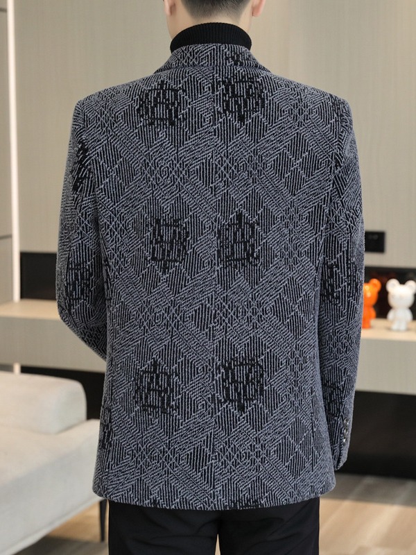 K31Spring new men's casual suits Korean style trendy slim fit stylish handsome plaid suits