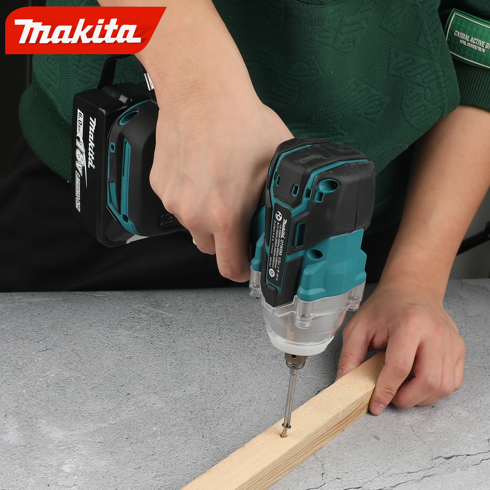 Makita DTW285 520Nm Brushless Impact Wrench - Cordless Electric Wrench for 18V Batteries